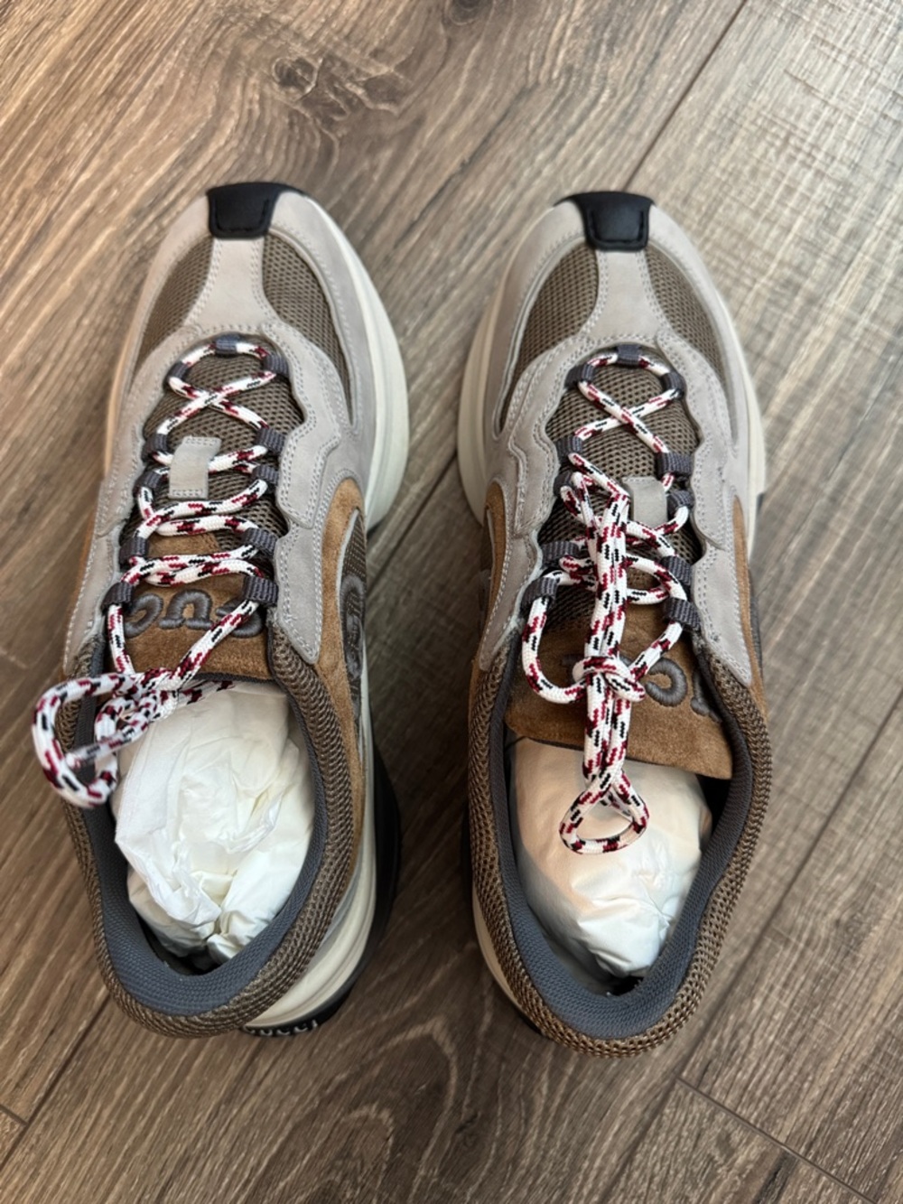 Gucci Taupe, Brown & Gray Women’s Runner Sneakers - Picture 2 of 11